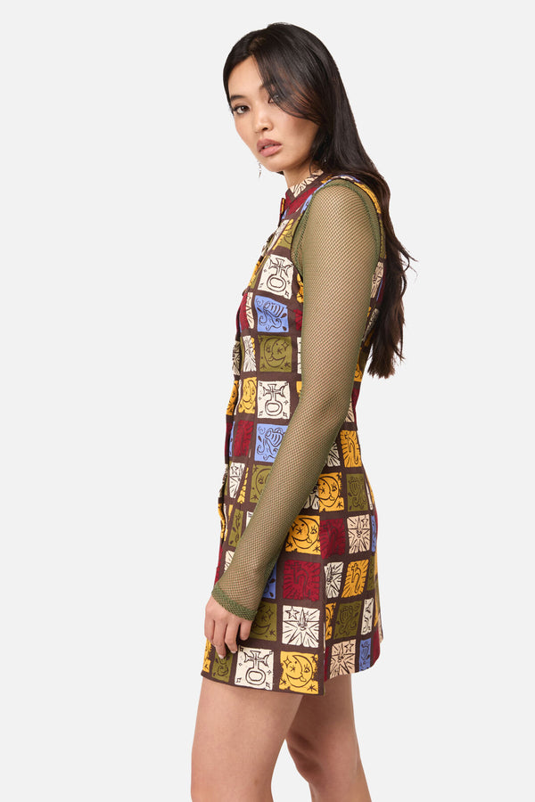 Dangerfield - Stampz Goth Mini Dress - multi