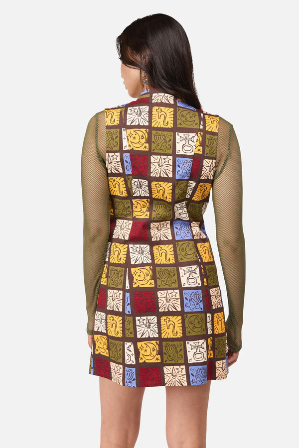 Dangerfield - Stampz Goth Mini Dress - multi