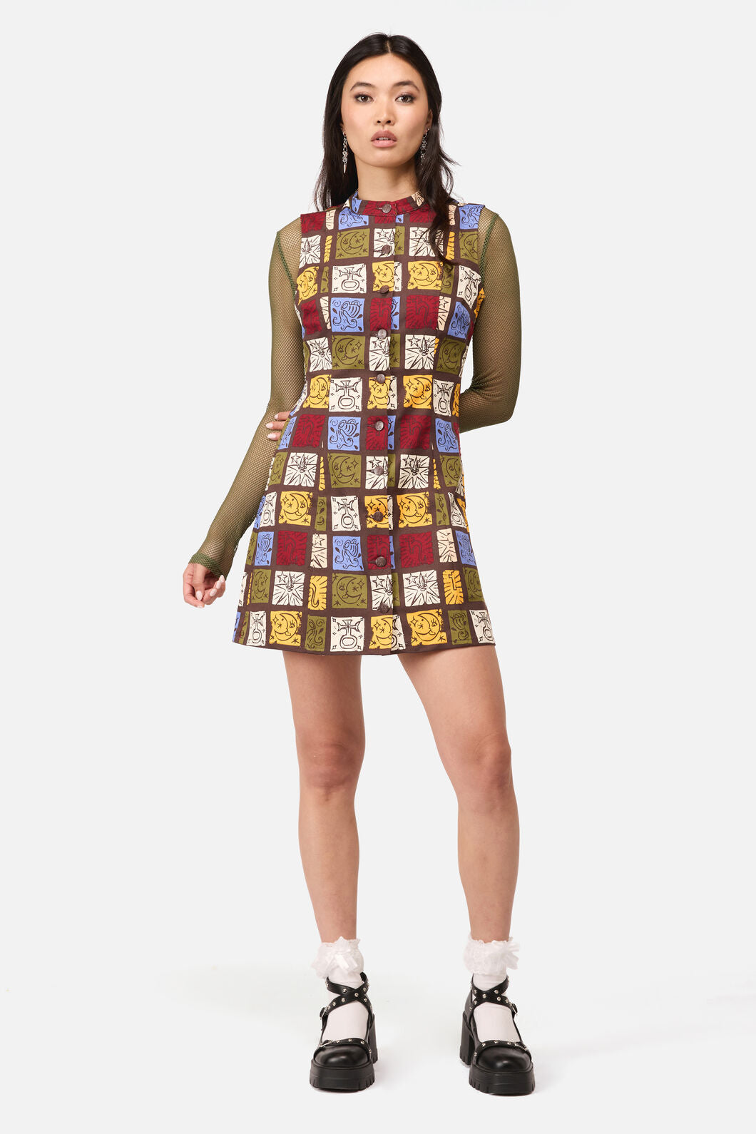 Dangerfield - Stampz Goth Mini Dress - multi