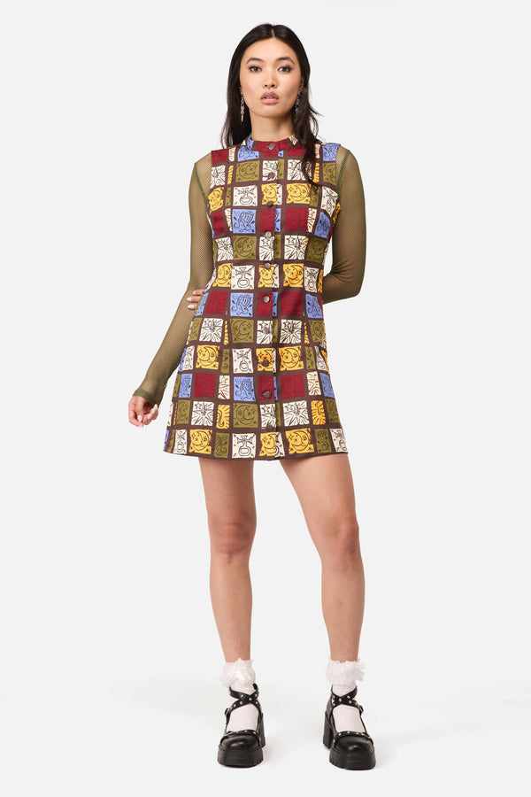 Dangerfield - Stampz Goth Mini Dress - multi