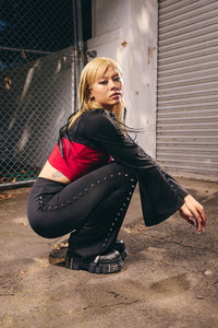 Dangerfield - So Cynical V Front Legging - black