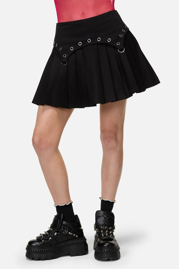 Dangerfield - Mischief Goth Eyelet Skort - black
