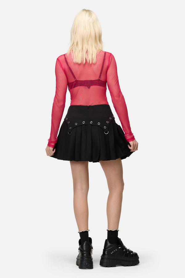 Dangerfield - Mischief Goth Eyelet Skort - black