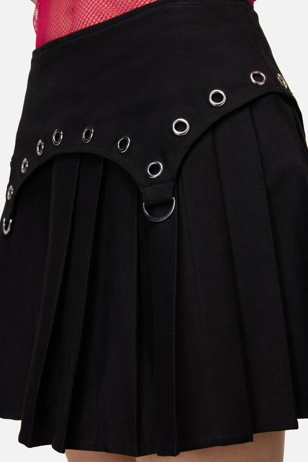 Dangerfield - Mischief Goth Eyelet Skort - black