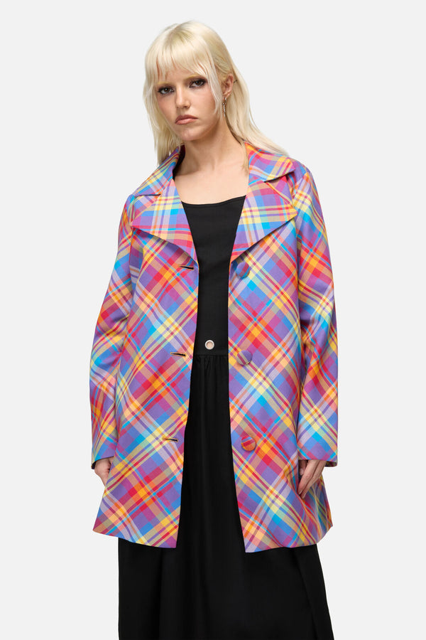Dangerfield - Sunshine Tartan Coat - multi