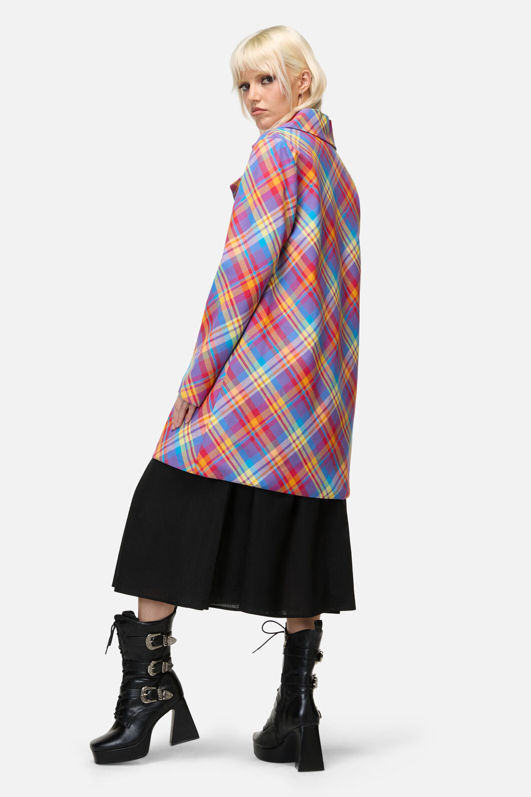 Dangerfield - Sunshine Tartan Coat - multi