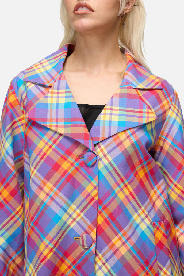 Dangerfield - Sunshine Tartan Coat - multi