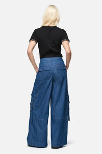 Dangerfield - Constance Denim Cargo Jean - blue