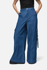 Dangerfield - Constance Denim Cargo Jean - blue