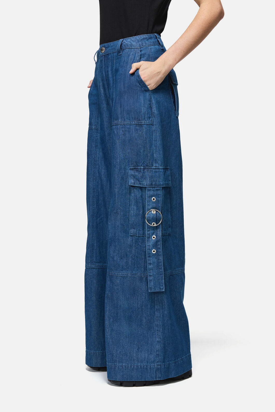 Dangerfield - Constance Denim Cargo Jean - blue