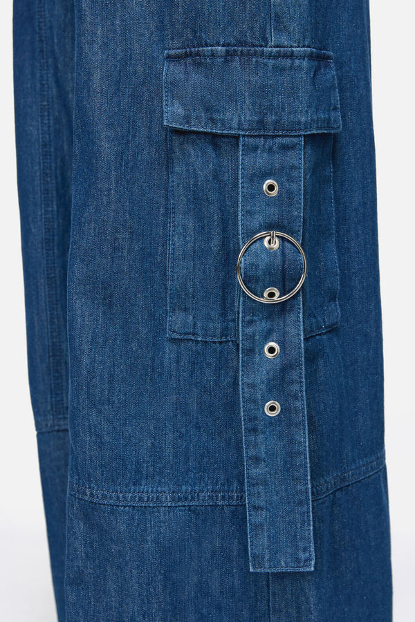 Dangerfield - Constance Denim Cargo Jean - blue