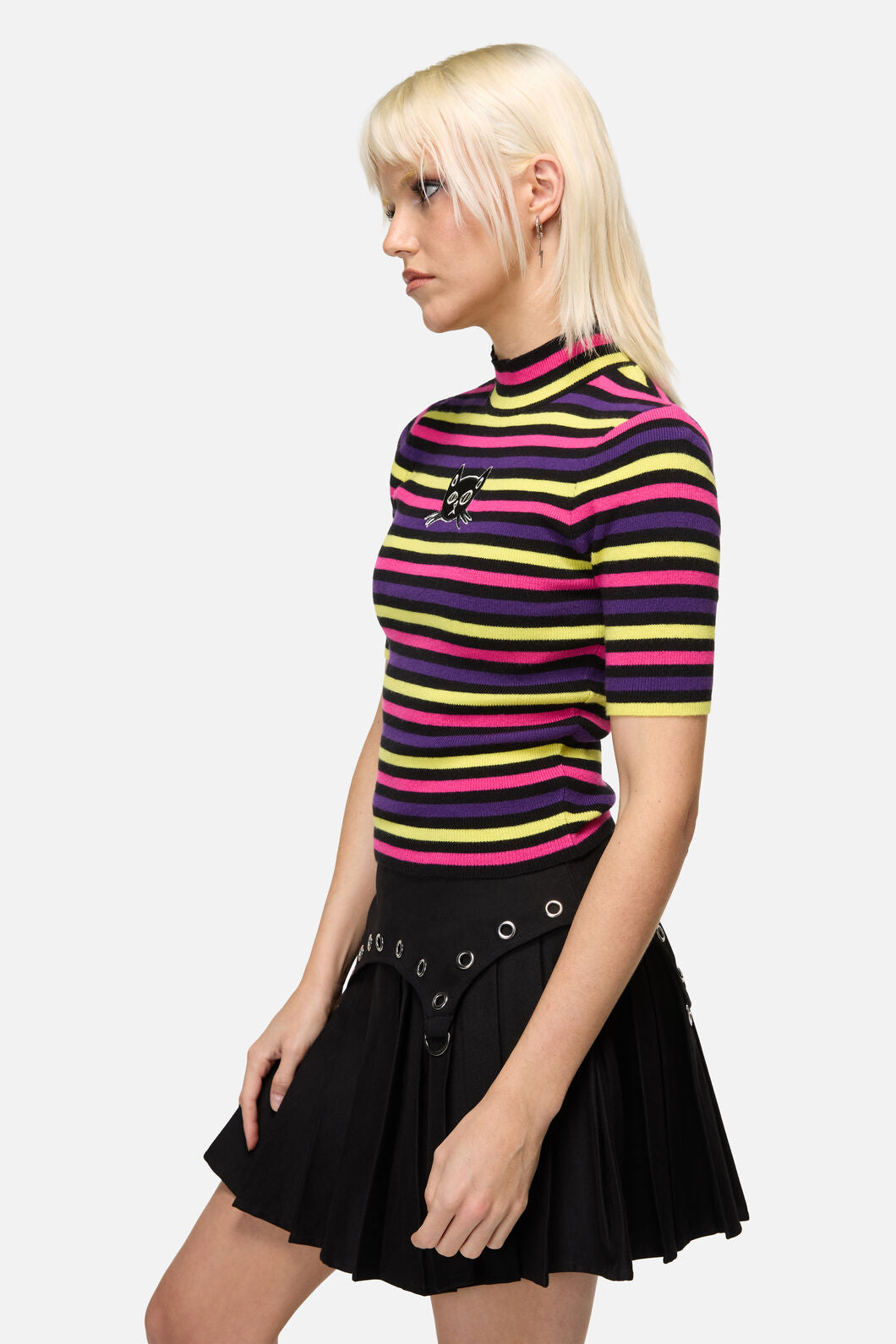 Dangerfield - Atomic Cat Stripe Knit - multi