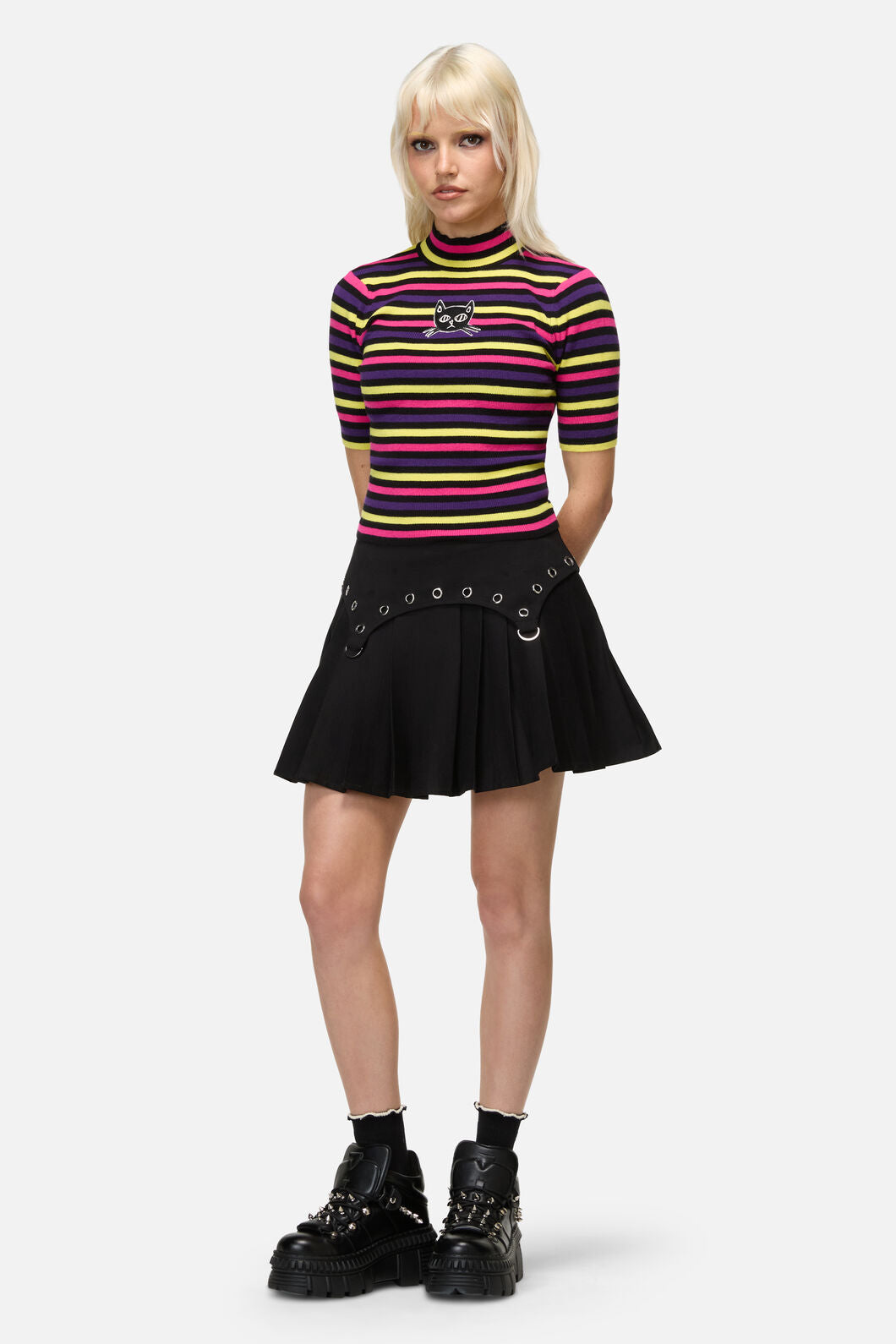 Dangerfield - Atomic Cat Stripe Knit - multi
