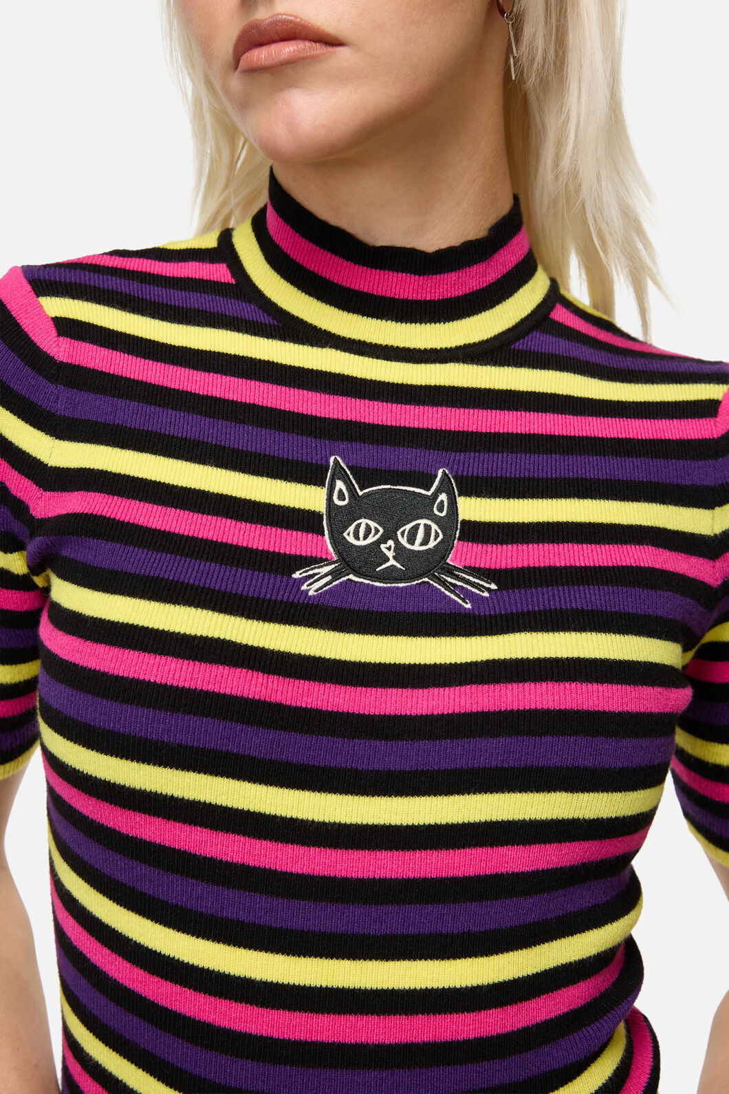 Dangerfield - Atomic Cat Stripe Knit - multi
