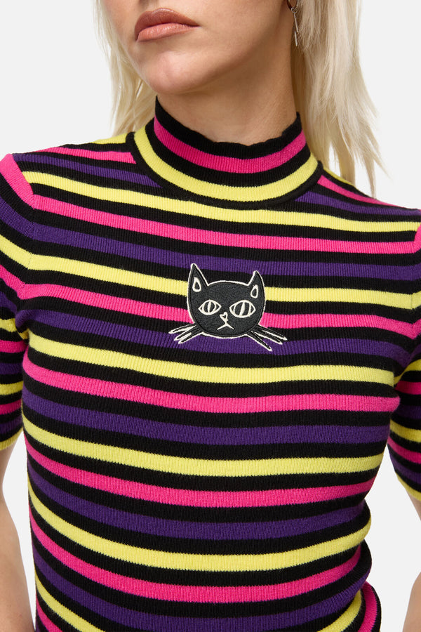 Dangerfield - Atomic Cat Stripe Knit - multi