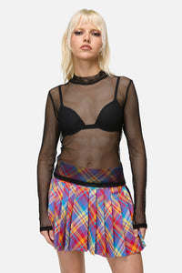 Dangerfield - Mischief Mesh Top - black