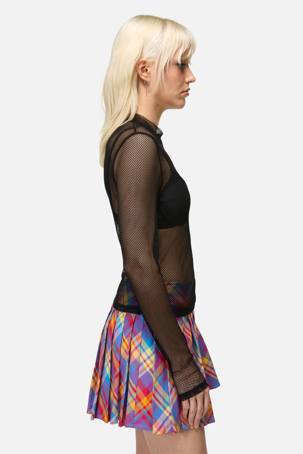 Dangerfield - Mischief Mesh Top - black
