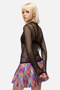 Dangerfield - Mischief Mesh Top - black