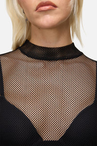 Dangerfield - Mischief Mesh Top - black