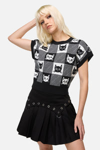 Dangerfield - Atomic Cat Knit - black-white
