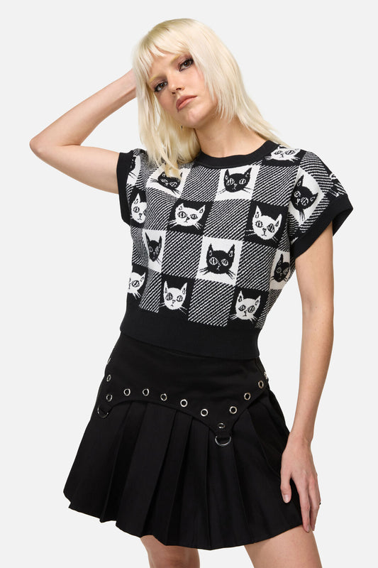 Dangerfield - Atomic Cat Knit - black-white