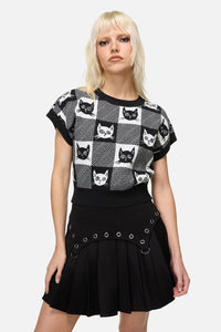 Dangerfield - Atomic Cat Knit - black-white