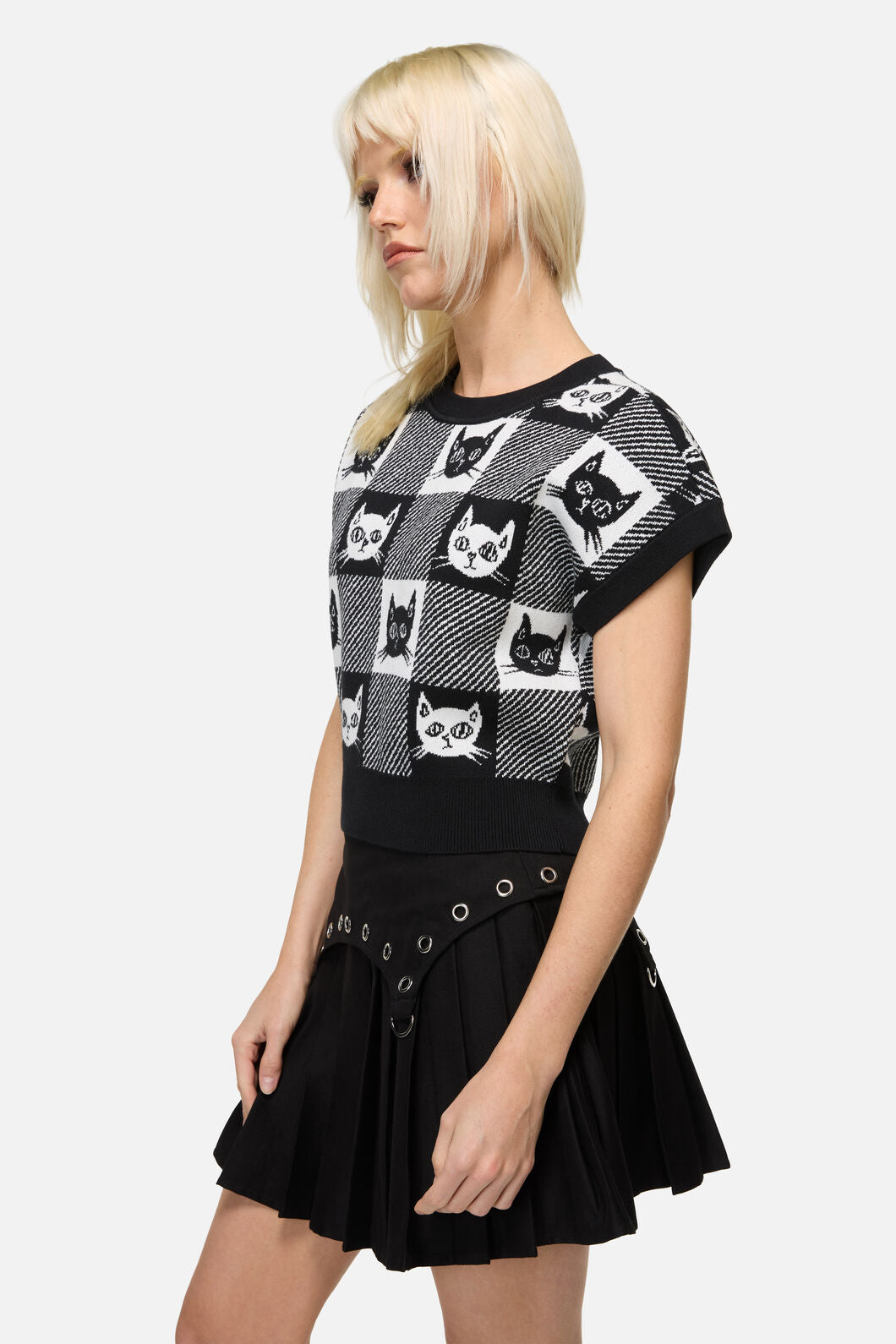 Dangerfield - Atomic Cat Knit - black-white