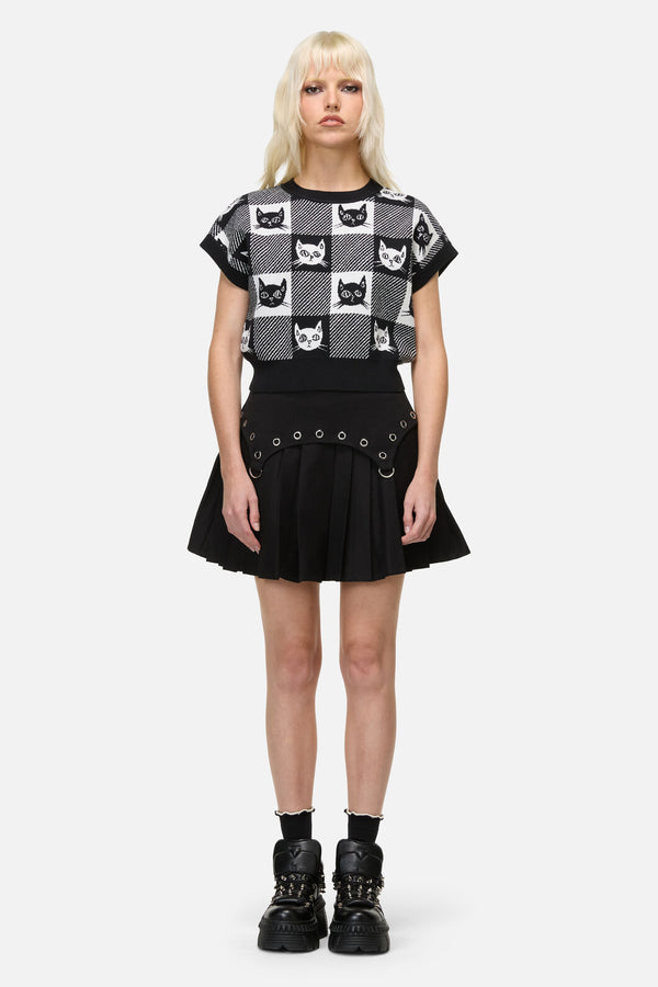Dangerfield - Atomic Cat Knit - black-white