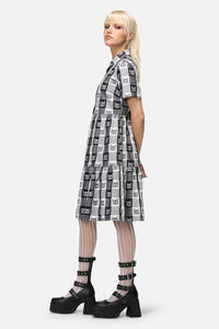 Dangerfield - Atomic Cat Dress - black-white