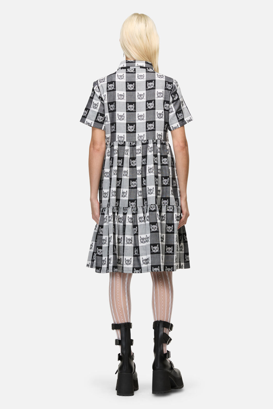Dangerfield - Atomic Cat Dress - black-white