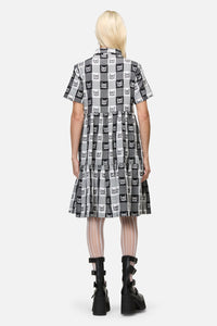 Dangerfield - Atomic Cat Dress - black-white