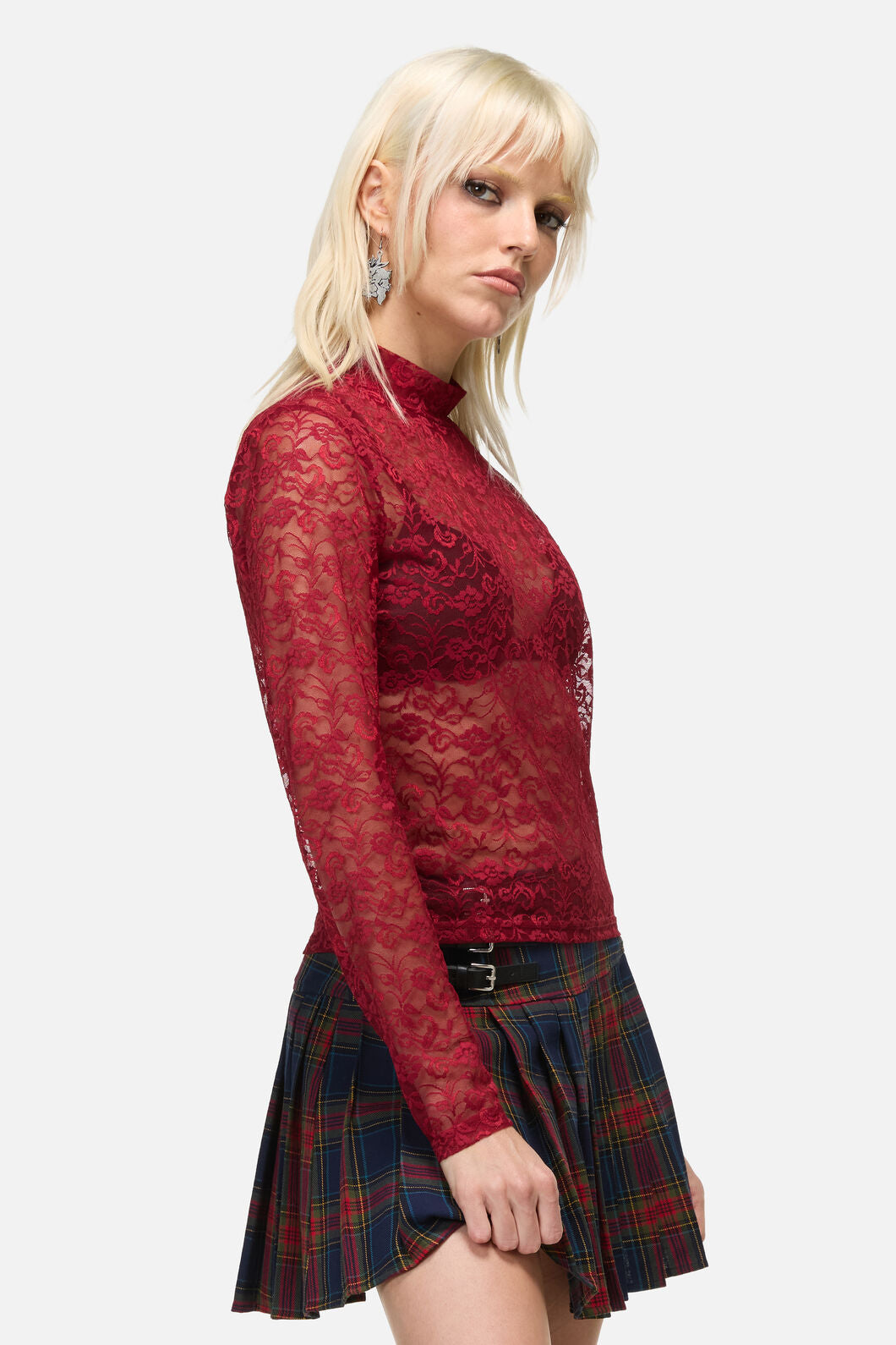 Dangerfield - Lapin Lace Top - red