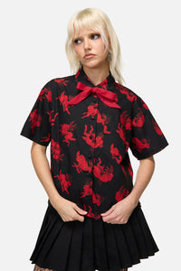 Dangerfield - Jackalope Goth Blouse - black