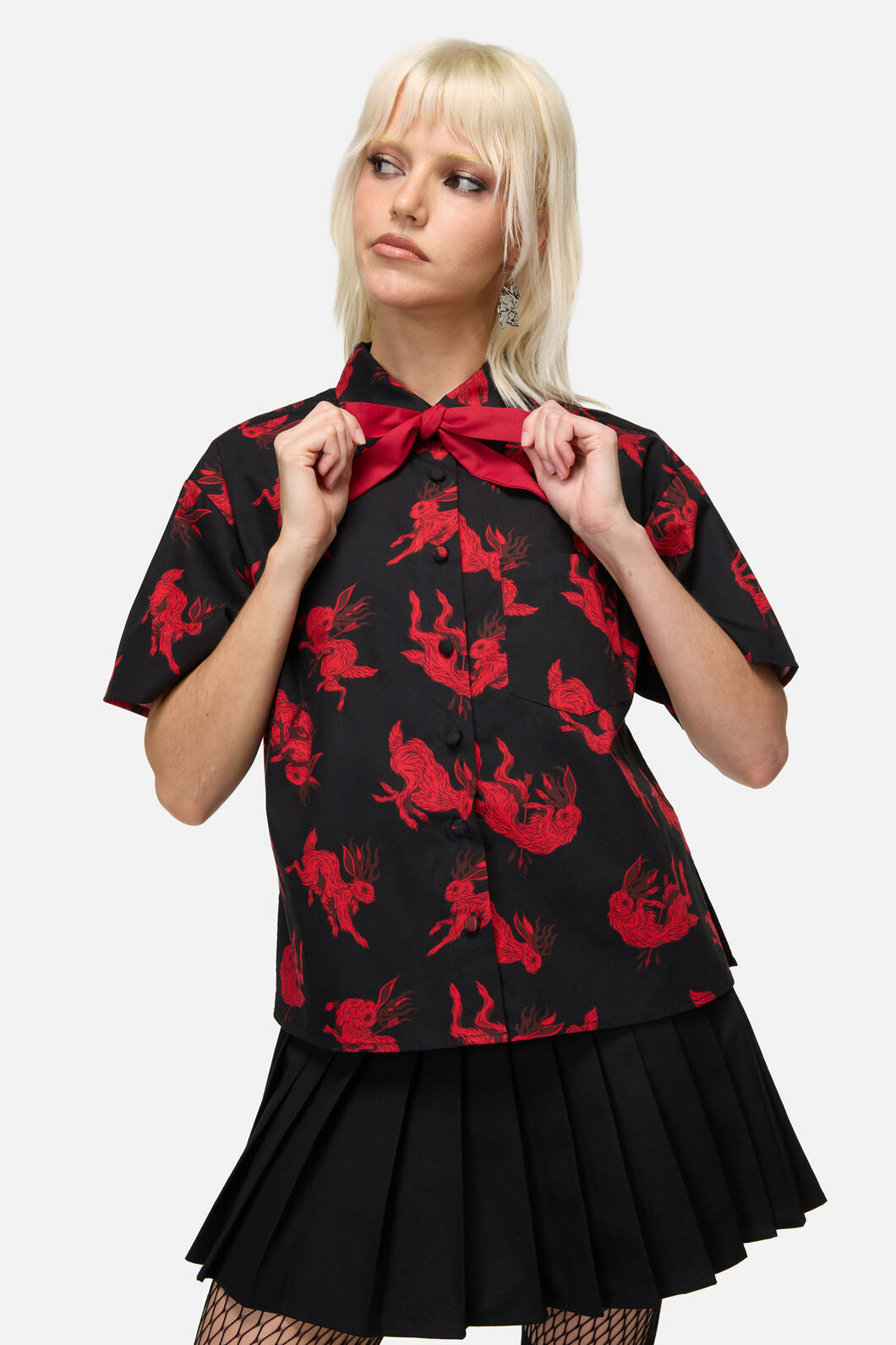 Dangerfield - Jackalope Goth Blouse - black