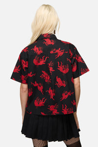 Dangerfield - Jackalope Goth Blouse - black