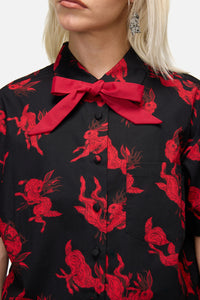 Dangerfield - Jackalope Goth Blouse - black