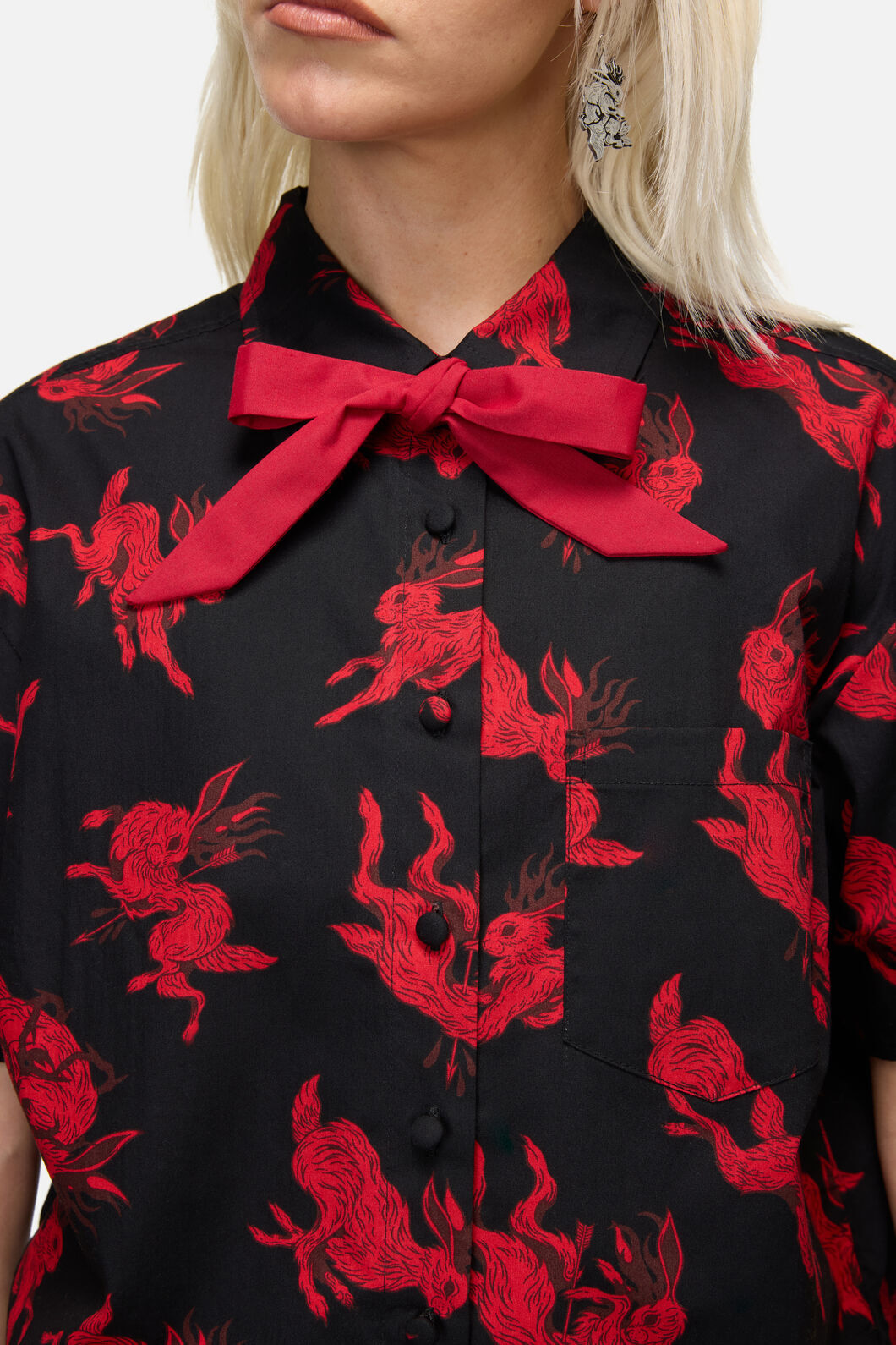 Dangerfield - Jackalope Goth Blouse - black