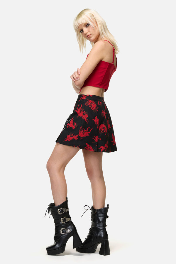 Dangerfield - Jackalope Goth Mini Skirt - black