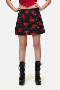 Dangerfield - Jackalope Goth Mini Skirt - black