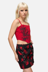 Dangerfield - Hop It Goth Corset Top - red