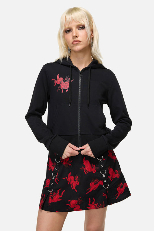 Dangerfield - Jackalope Goth Hoodie - black