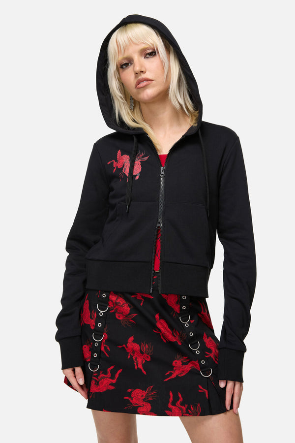 Dangerfield - Jackalope Goth Hoodie - black