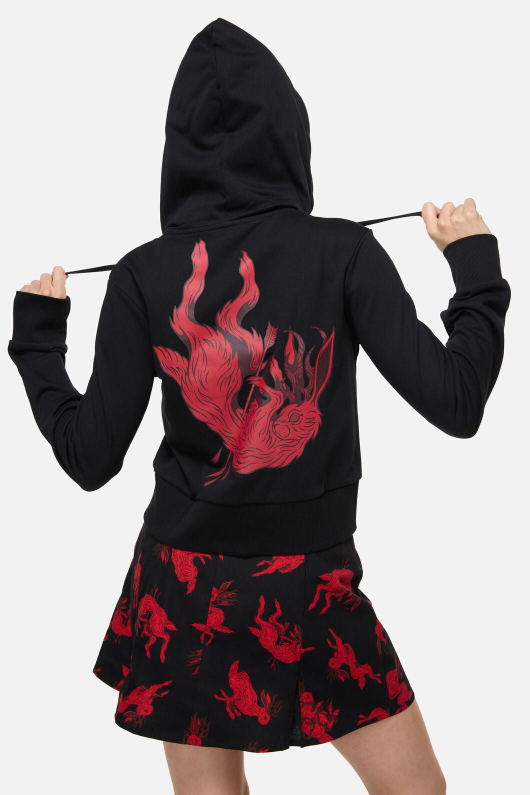 Dangerfield - Jackalope Goth Hoodie - black