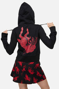 Dangerfield - Jackalope Goth Hoodie - black