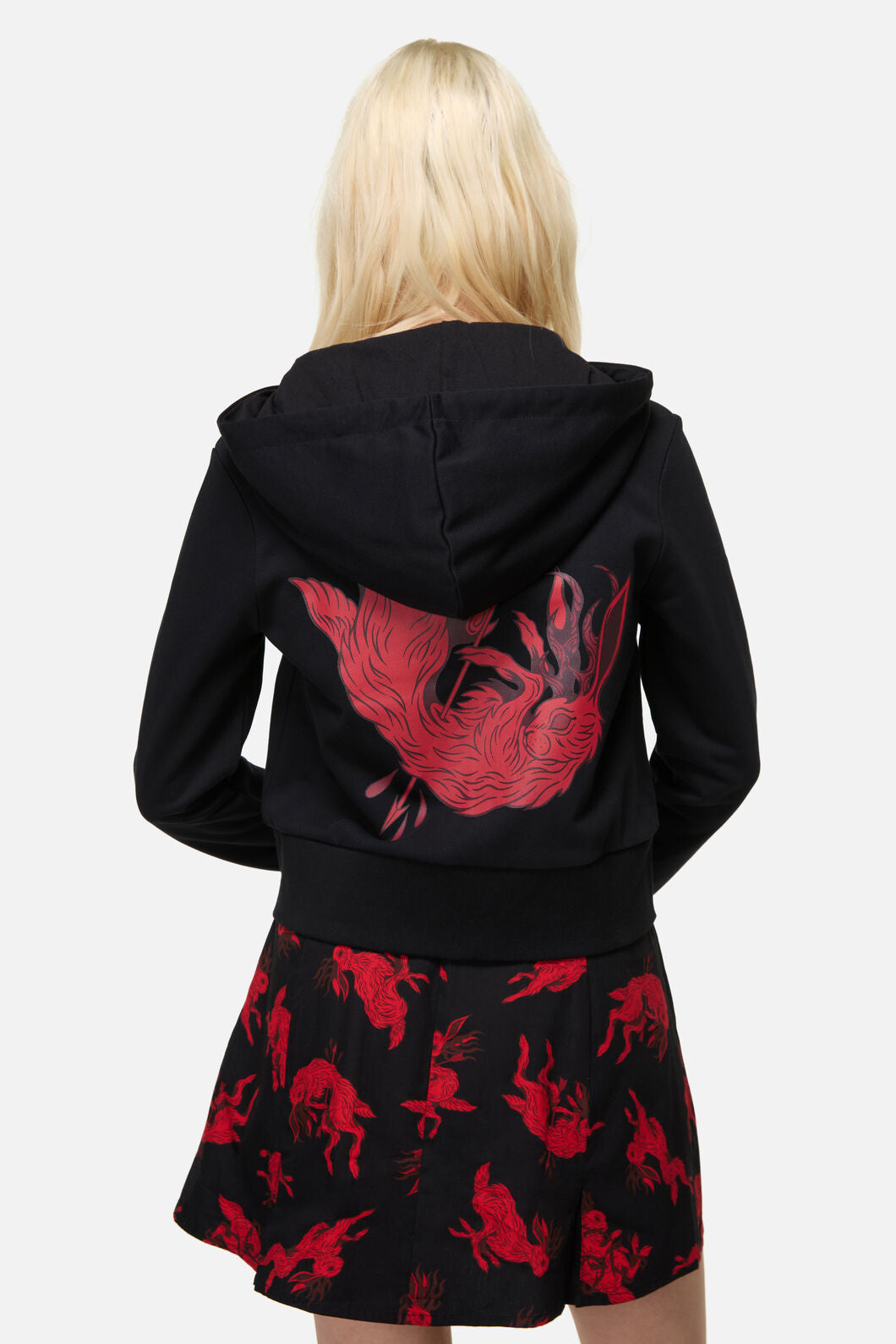 Dangerfield - Jackalope Goth Hoodie - black