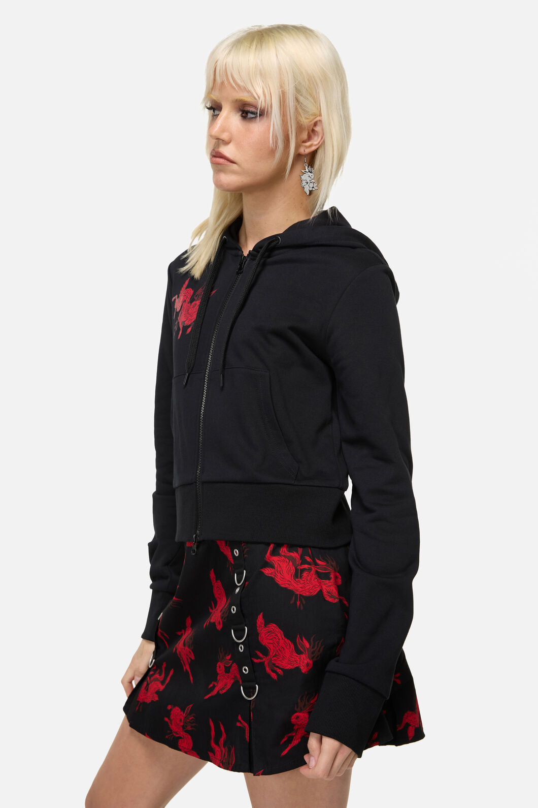 Dangerfield - Jackalope Goth Hoodie - black