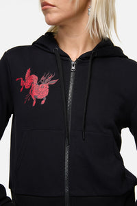Dangerfield - Jackalope Goth Hoodie - black