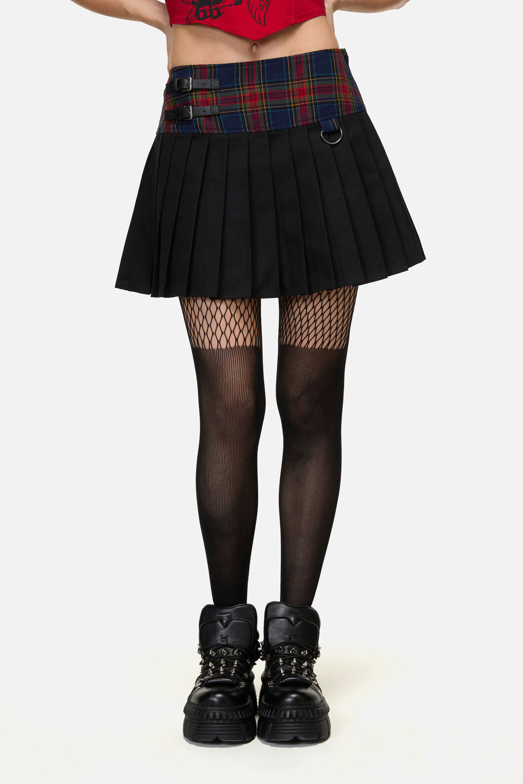 Dangerfield - Antler Goth Tartan Skort - multi