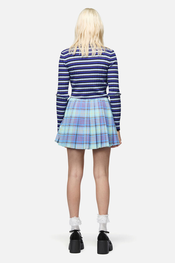 Dangerfield - Genesis Tartan Mini Skort - blue