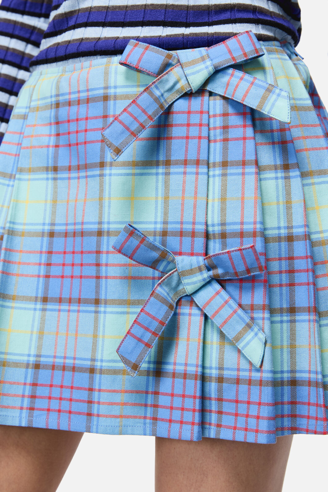 Dangerfield - Genesis Tartan Mini Skort - blue